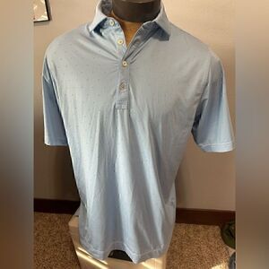 FootJoy Mens Large Short Sleeve Athletic Fit Polo